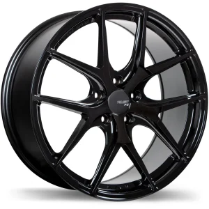 Fast Wheels – FC04 – Black – 18″x9″ 30mm – All weather Wheels – FC04-1890-65BE+30E726